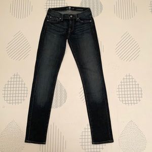 7 for all mankind- Roxanne dark wash skinny jeans NWOT